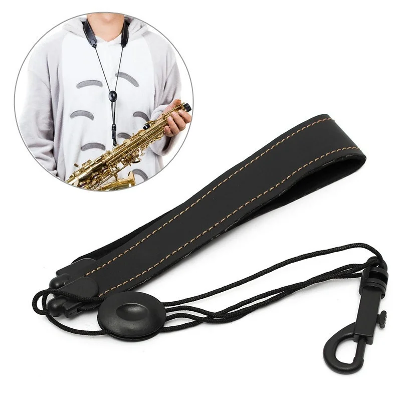 Saxophone Strap Saxophone Strap Adjustable Leather Padded Neoprene PU Universal