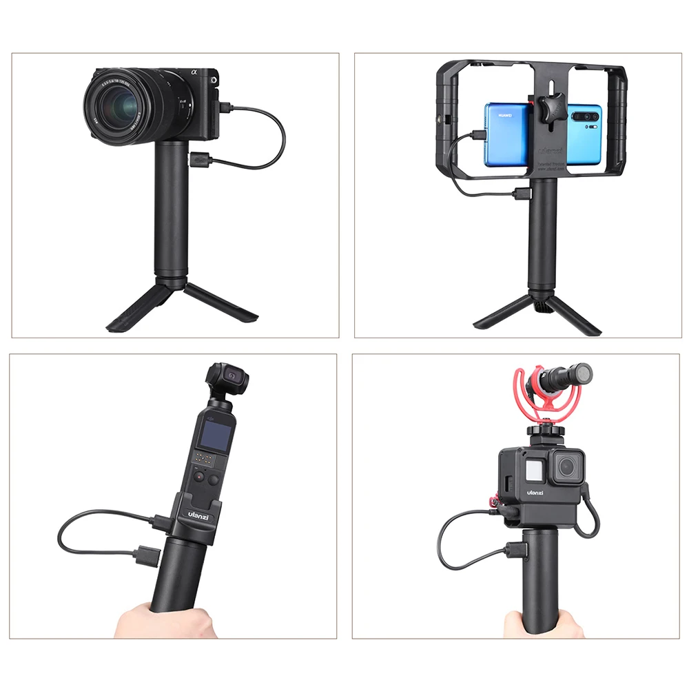 Ulanzi BG-2 6800 мАч рукоятка Vlog Grip power Stick для Gopro 8 7 Osmo карманная ручка для экшн-камеры