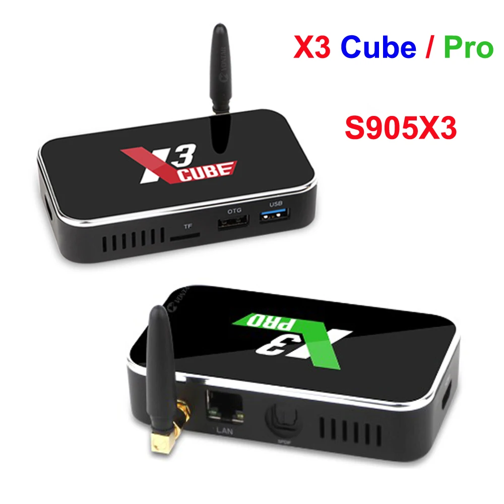 ТВ-приставка Ugoos X3 Pro Cube Android 9 0 Amlogic S905X2 DDR4 4 ГБ 16 32 ROM Dual WiFi 1000M Bluetooth 4K HD медиаплеер |