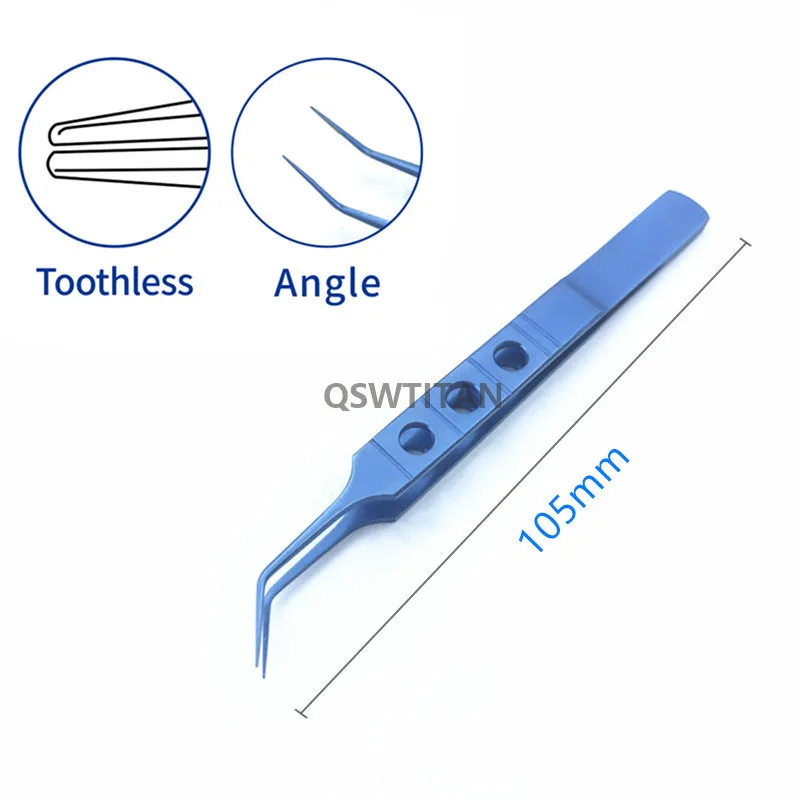 Eyelid Tweezers 11cm ophthalmic microsurgical instruments Ophthalmic forceps with hook platform