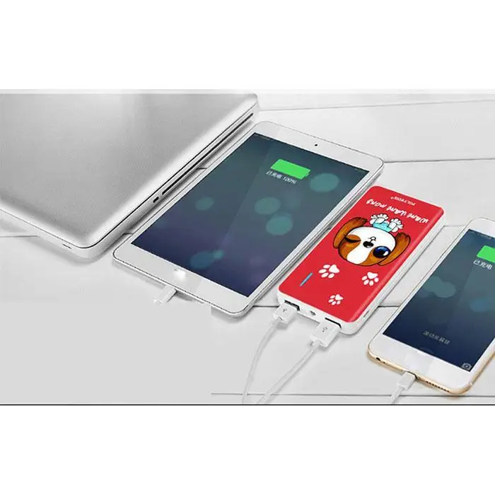 30000 мАч банк питания милый мультфильм собаки банк питания быстрое зарядное устройство Портативная зарядка банк питания для Xiaomi samsung iPhone