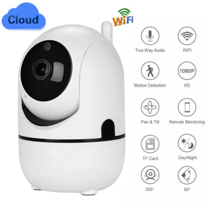 1080P HD умный дом беспроводная домашняя ip-камера безопасности WiFi PTZ ночной детский