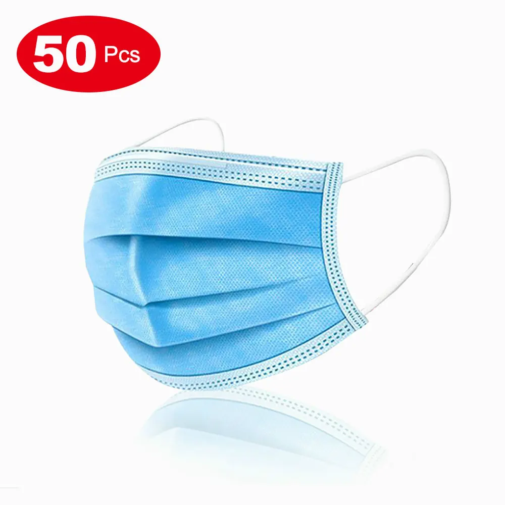 

50pcs dont missorder itDisposable Masks 3-layer Non-Woven Masks Dust Mouth Face Mask Protection Soft Protective Mask