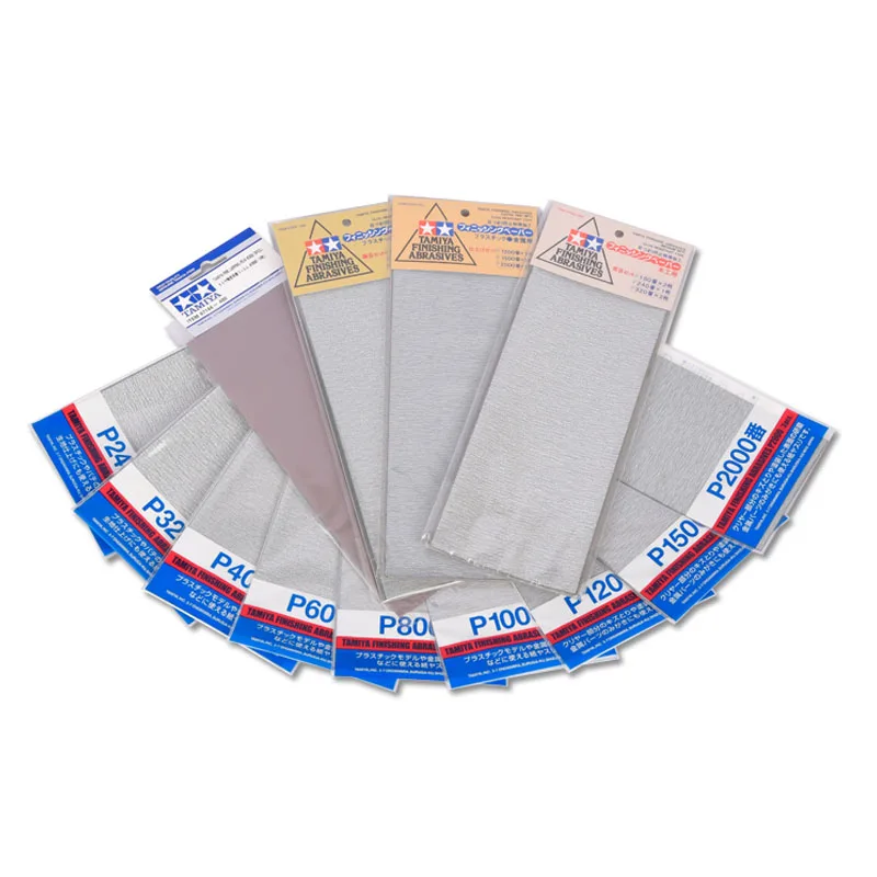 Model Tools Tamiya Finishing Abrasives Sandpaper Sanding Sponge Sheet Set For DIY Plastic Doll Military Model Kit Building Tool