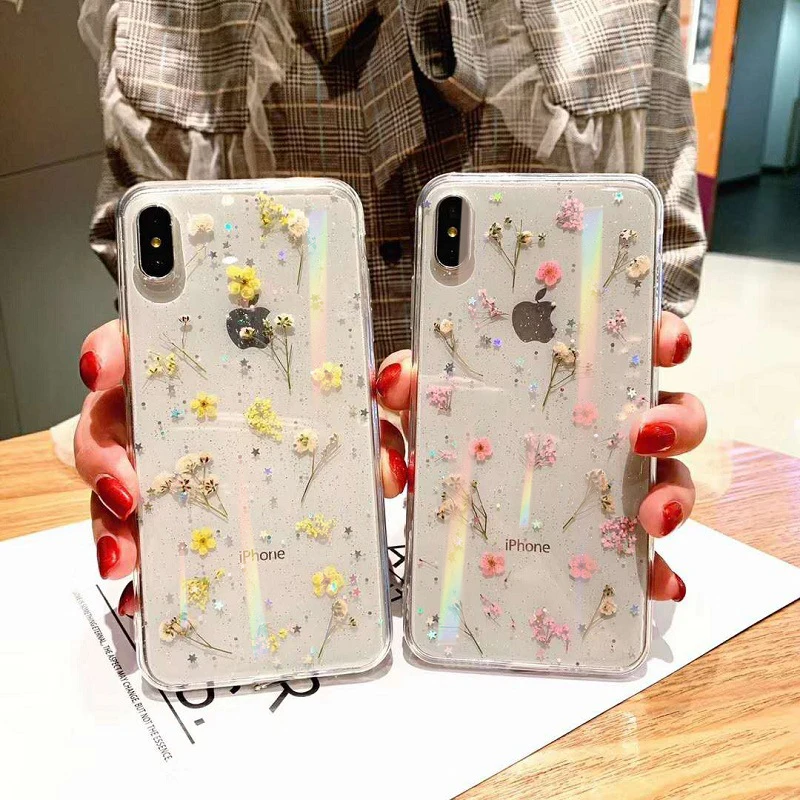 Прозрачный мягкий чехол для телефона из ТПУ с настоящими цветами iPhone 11 X XS XR Max 6 6S 7