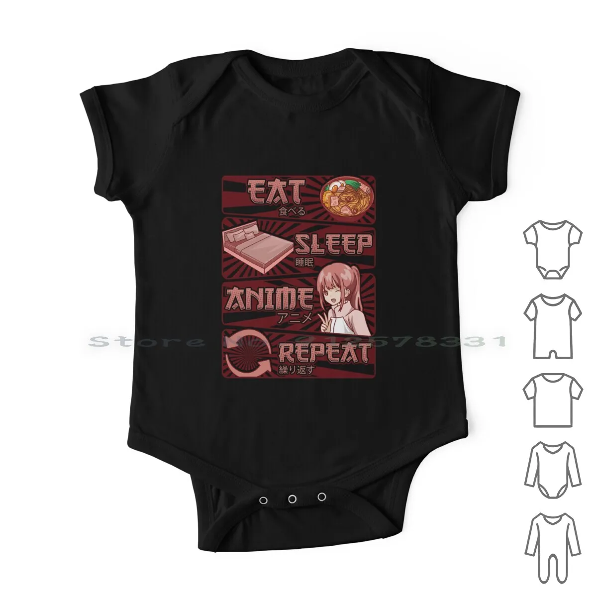 

Funny Anime Obsessed Girl Eat Sleep Anime Repeat Newborn Baby Clothes Rompers Cotton Jumpsuits Eat Sleep Anime Repeat Anime