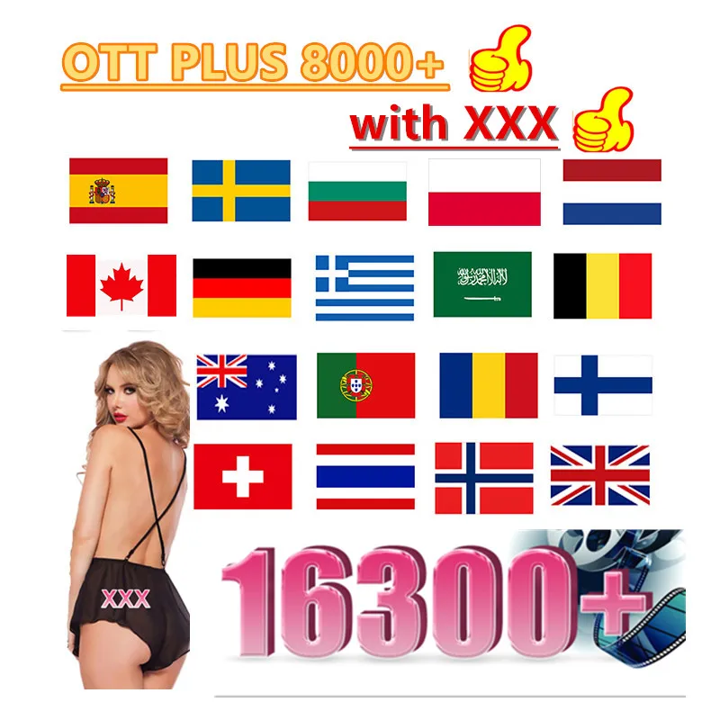 

OTT Plus XXX IP Android Tv Box Arabic Germany Belgium Netherlands Dutch Support M3u Smart Tv IP Xxx Canada UK TV No App Included