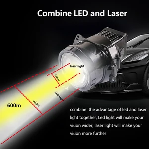 Image 5 - SANVI Xe Bi LED & Máy Chiếu Laser Ống Kính Đèn Pha 35W 6000K Hi Low Tia Tự Động Đèn LED Máy Chiếu đèn Pha Ô Tô Xe Máy Ánh Sáng Ppgrade