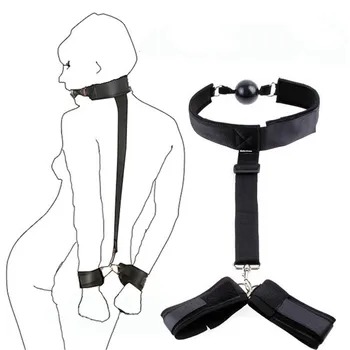 Exotic Products Sex Toys For Couples Adults Bed Games BDSM Bondage Kits Handcuffs Ankle Cuff Gag Nipple Restraints Accessories 5