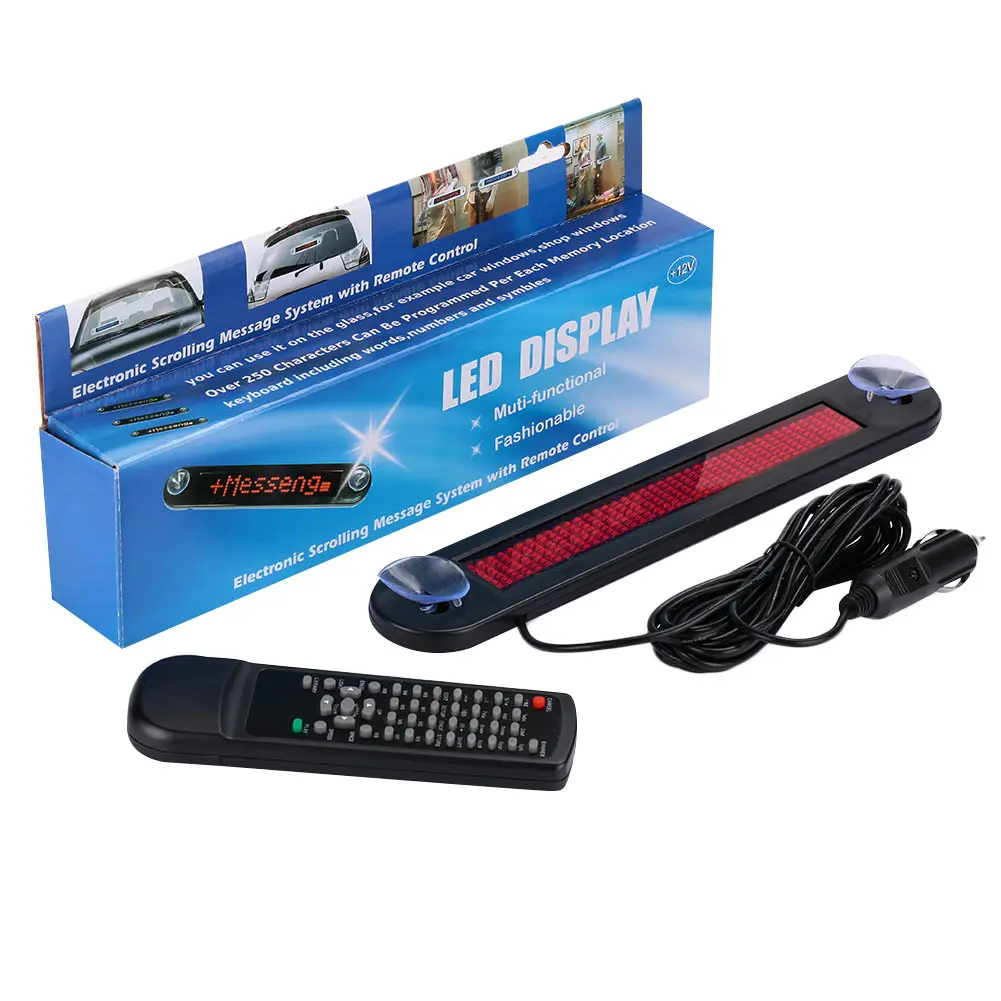 12V Светодиодный дисплей подзаголовка подсказка прочный прокрутка доска для дистанционного управления