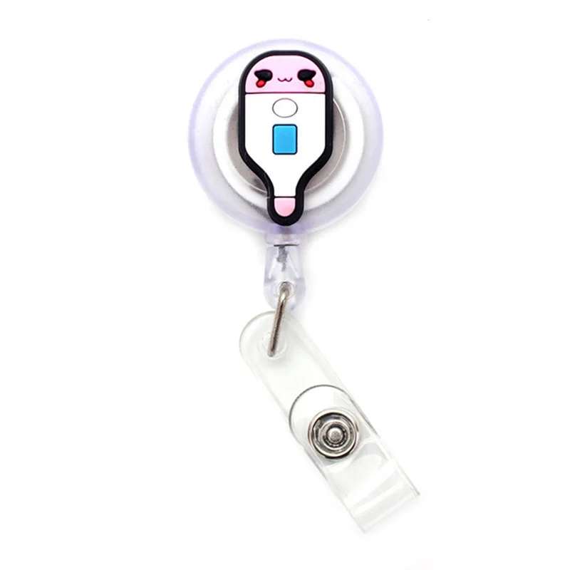 Porta Badge Retrattile a Tema infermieri e medicina 18 Portachiavi con design carino.