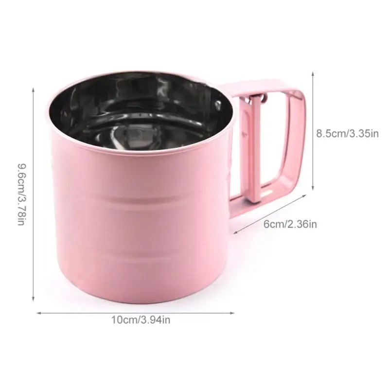 Wonderlife Stainless steel icing sugar shaker Multi-function hand-held screen flour sieve Bakery accessories reposteriabaking