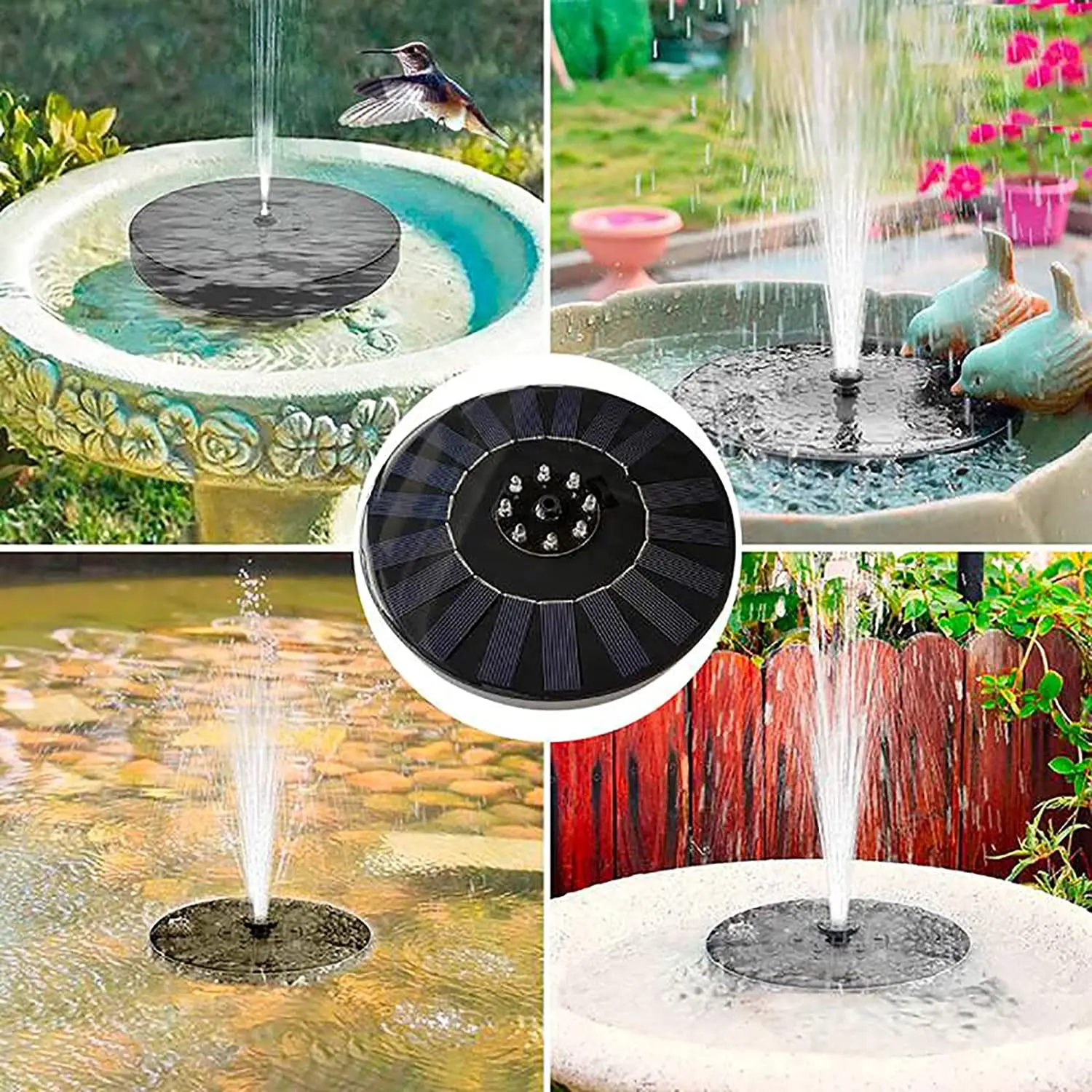Wow your friends Garden Solar Water Ornaments also doubles as a Bird Bath for your Garden or Patio Garden Mile Solar Water Fountains Beautiful Rustic Tumbling Water Feature Ceramic Neptune