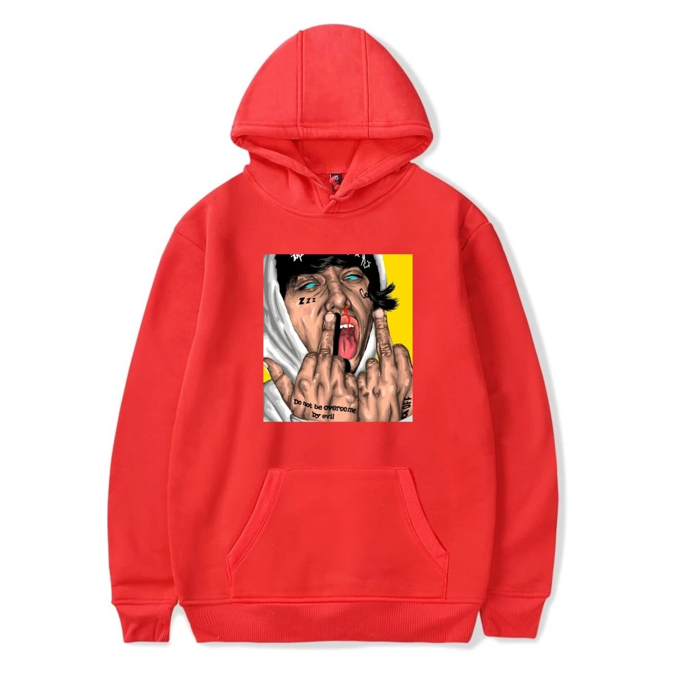 Lil Xan con capucha de Hip Hop para hombre y mujer, ropa con estampado de personalidad, de algodón, de calidad, moda para parejas|Sudaderas con capucha y sudaderas| - AliExpress