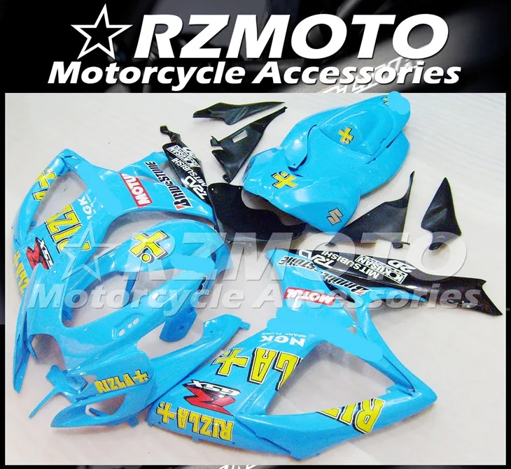 ABS мотоцикл обтекатель комплект для SUZUKI GSXR600 750 K6 2006-2007 год кузов литья под давлением Магазин № 1127