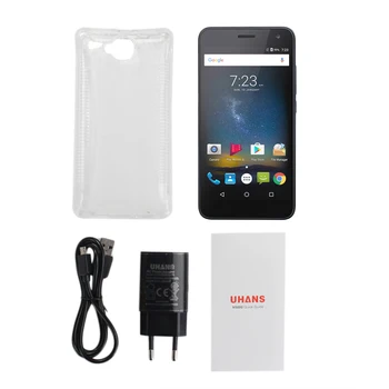 

UHANS H5000 4G MT6737 ARM Coprtex-A53 1.25GHz Quad-core 3GB RAM + 32GB ROM Dual Camera BT4.0 EU Plug Smartphone