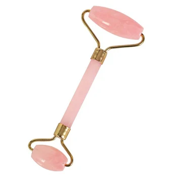 

Jade Stone Facial Massage Roller Practical Jade Face Anti Wrinkle Body Head Portable Beauty Health Care Tools,Rose Quartz 01