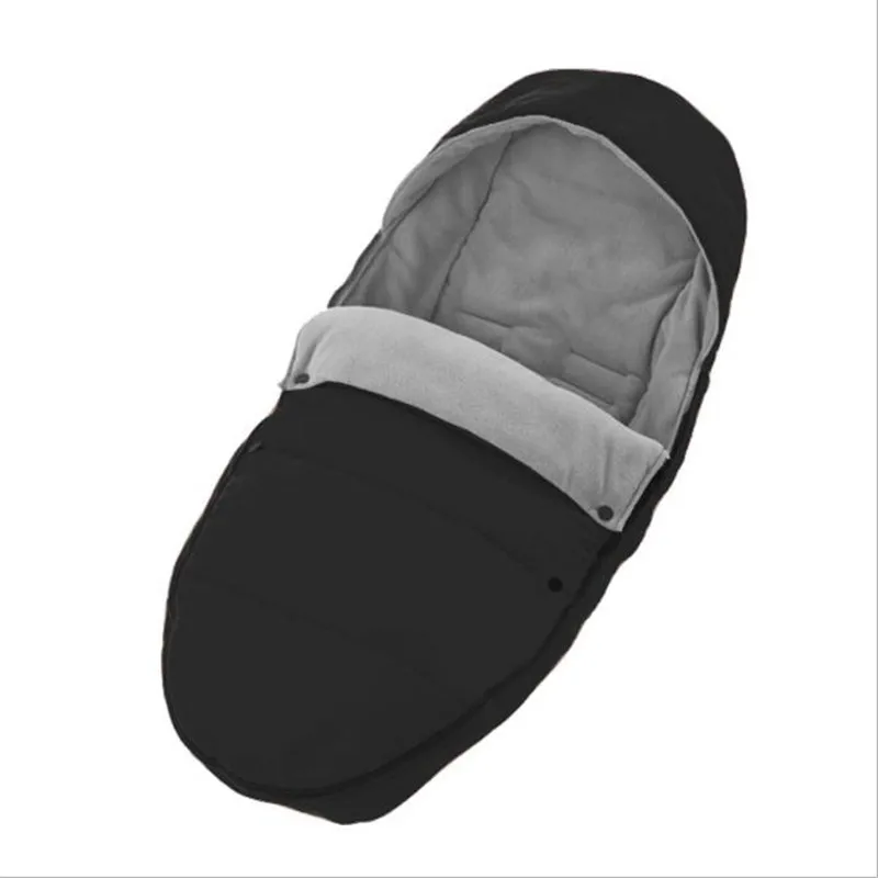 Детский спальный мешок, детский конверт для коляски, зимний конверт для новорожденных, муфта для коляски, детский спальный мешок для пеленания, кокон - Цвет: Black