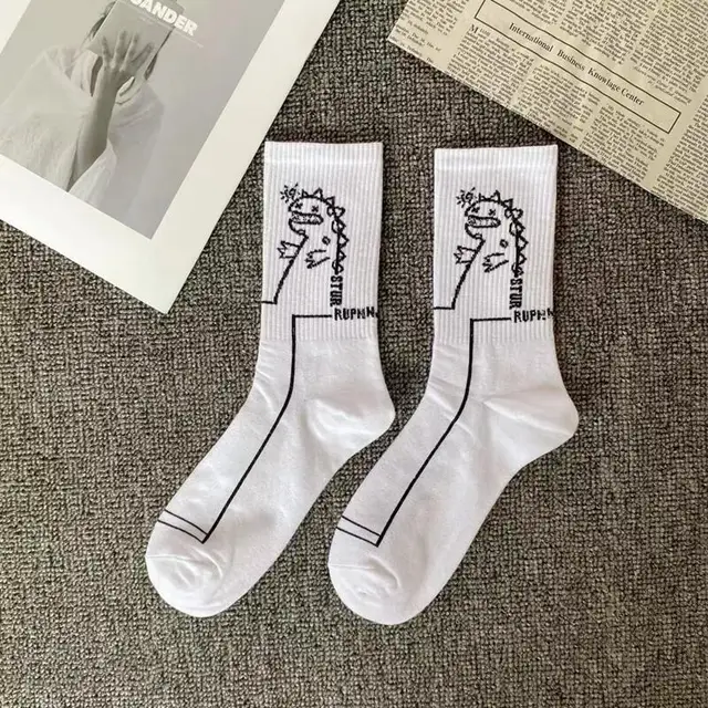 Korean Style Harajuku Skateboard Long Socks Creative Fun Lightning Hip Hop Style Socks Unisex Street Couple Socks 7
