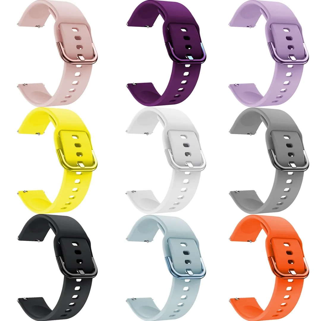 

Silicone Watch Band for Samsung Galaxy Watch Active 20mm Soft Sport Smart Wristbands Watch Replacement Strap