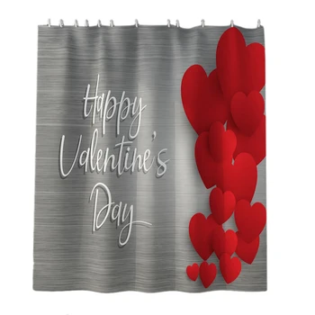 

Bathroom shower curtain set door curtain toilet waterproof mold-proof polyester hanging curtain Style LY277