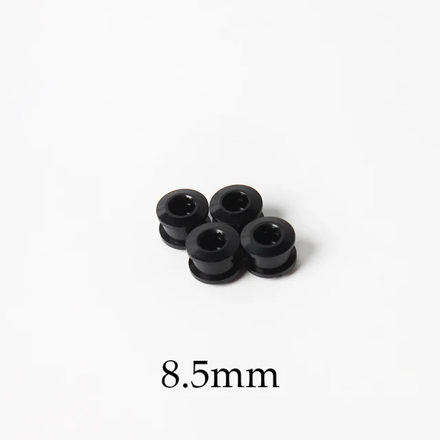 MTB Bike Chainring Screws 6.5mm Aluminum Alloy Chain Ring Bolts Single/Double or Three Plate Crank Parts Cycling Accessories 8.5mm-Black-4PCS