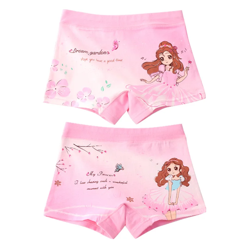 style 3-2 piece Трусики для девочек; хлопковое детское нижнее белье; милые детские трусы с рисунком для девочек; детские трусики; Одежда для девочек - Цвет: style 3-2 piece
