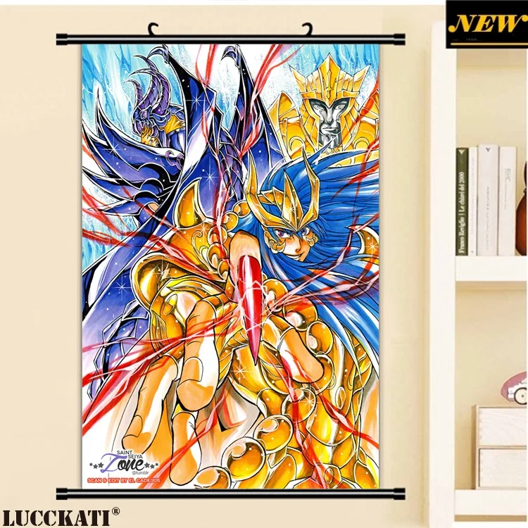 40X60 см sainto Seiya "Рыцари зодиака" Seinto Seiya cameltoe мультфильм аниме Настенная картина плакат прокрутка холст живопись - Цвет: E