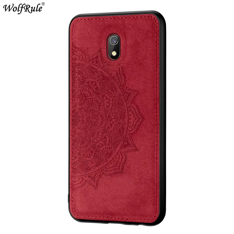 Red Для Xiaomi Redmi 8A чехол для Xiaomi Redmi 8 бампер TPU рамка ткань защитная задняя крышка для Xiaomi Redmi 8A чехол для телефона s - Цвет: Red