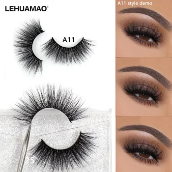 

Mink Eyelashes 3D Mink Lashes Thick HandMade Full Strip False Eyelashes cruelty free Korean Mink Lashes 34 Style False Eyelashes