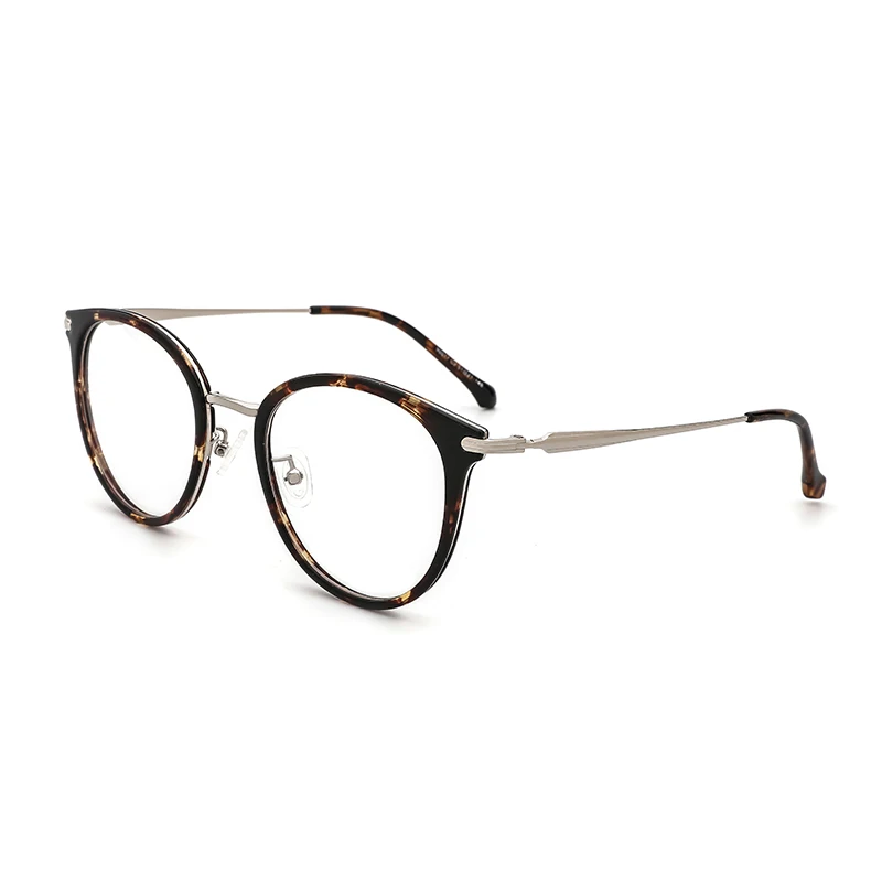 C2 optical glasses O-Q CLUB, новинка, женское стекло, es, оптическая оправа, кошачий глаз, металлическое стекло, es оправа, прозрачные линзы, очки, 3 цвета, стекло для глаз, для девушек, близорукость, стекло - Цвет оправы: C2 optical glasses