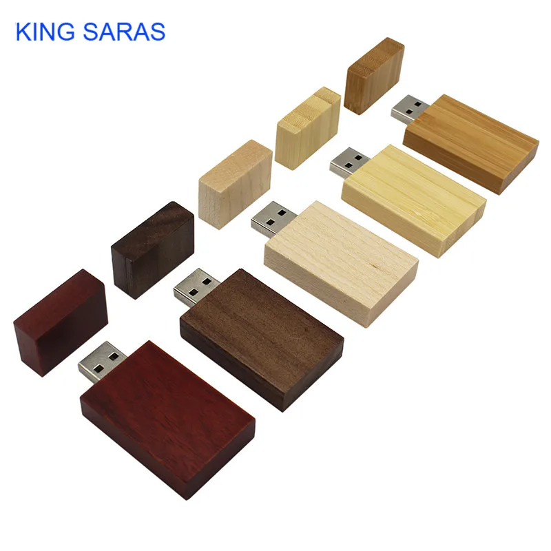 Персональный логотип KING SARAS Rose wood Maple wood usb флэш-накопитель usb 2,0 4 ГБ 8 ГБ 16 ГБ 32 ГБ 64 ГБ фотография подарок Walunt wood