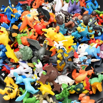 

144pcs Pikachu action figure kids toys for children Birthday Christmas gifts 2-3 cm No Repeat Mini Pokeball Monster Toy Figurine