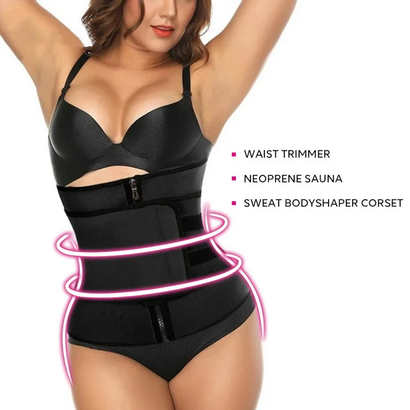 shapewear for women Neoprene Sauna Shaper Waist Trainer Corset Sweat Slimming Belt for Women Weight Loss Compression Trimmer Workout Fitness shapewear shorts