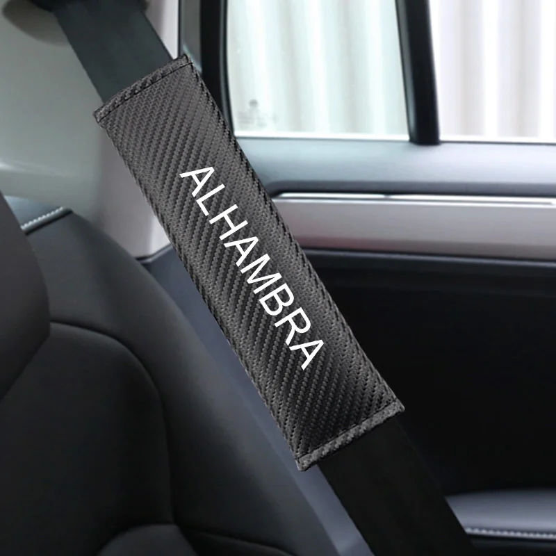 1 пара авто стиль из искусственной кожи Авто ремни безопасности чехлы для сиденья Альгамбра автомобиля Наплечная подкладка