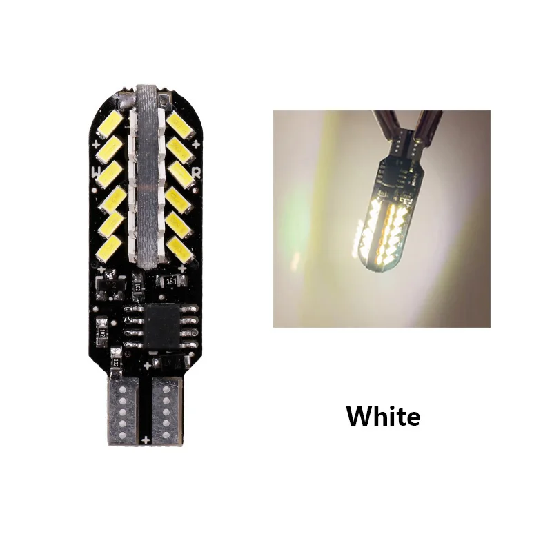 LYMOYO 1 шт. Автомобильный светодиодный светильник Canbus T10 W5W 3014 48smd стробоскоп вспышка светильник RGB автомобильный светильник индикатор парковки габаритный светильник - Испускаемый цвет: White