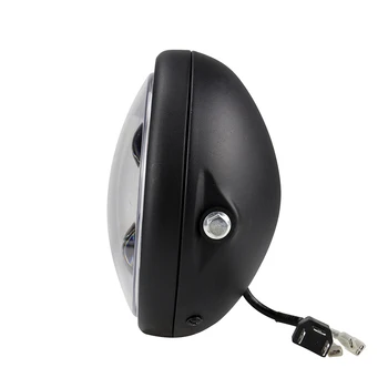 

Matte black Headlight Lamp Housing Steel Round LED Motorcycle Accessories