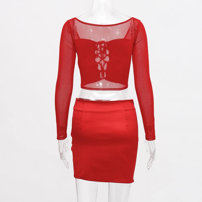 Женский комплект с юбкой спортивный костюм высокой талией мини юбка длинным