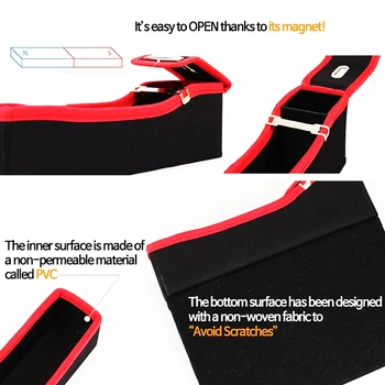 

With Drinks Holder Car Seat Gap Pocket Tidy Household Double USB Torage Coin Bag Car Accessories Content Box