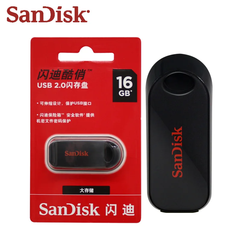 Новое поступление SanDisk USB флеш-накопитель CZ62 16 Гб диск памяти USB 2,0 флеш-накопитель U диск карта памяти для настольного ноутбука