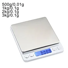 500 г/1/2 кг/3 кг 0,01/0,1g ЖК-дисплей цифровые весы мини точность электронный грамм Вес балансовый масштаб Кухня Чай выпечки весы