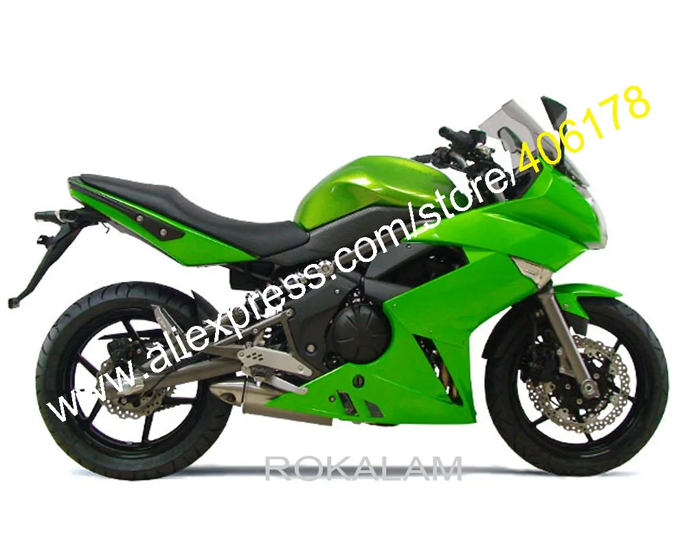 

Green Fairing Set For Kawasaki Ninja 650R ER-6F 2009 2010 2011 Fairings Kits 09 10 11 ER6F ER 6F 650R (Injection Molding)