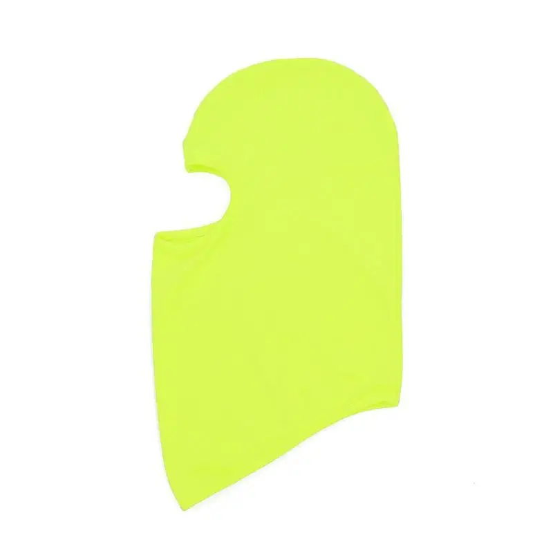 Fluorescent green Открытый полный маска для лица лыжный шеи Лето солнце ультра УФ защиты тонкий - Цвет: Fluorescent green