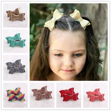Стиль, Европа и Америка, Детская повязка для волос, глитер с блестками, рыбий хвост, бант, Детская резинка для волос