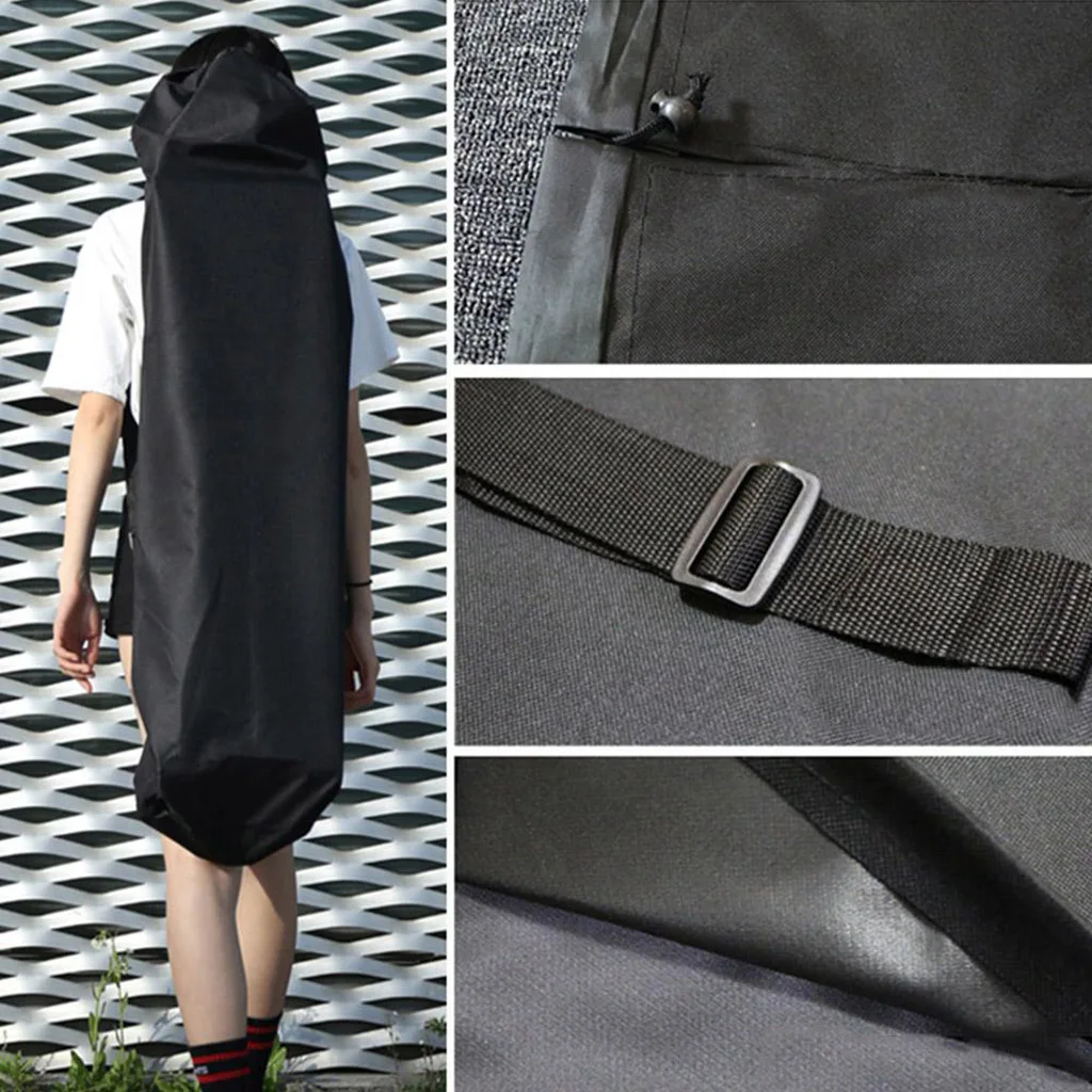 Longboard Skateboard Carry Bag Portable Single Shoulder Bag Skateboard Handy Backpack with Drawstring Closure