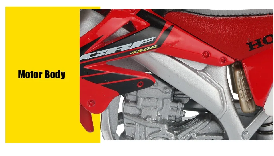 Модель мотоцикла Maisto из 1:12 сплава, игрушка для моделирования CRF 450R внедорожные велосипедные модели, коллекция креативных игрушек для детей
