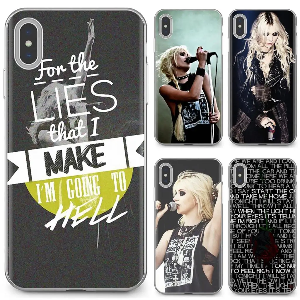 Taylor Momsen the pretty reckless For iPhone 11 Pro 4 4S 5 5S SE 5C 6 6S 7 8 X 10 XR XS Plus Max iPod Touch Phone Soft Cover | Мобильные