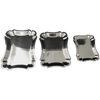 

Creative Plate Multi-Purpose Stainless Steel Plate Dessert Snack Nut Japanese Cuisine Bone Dish