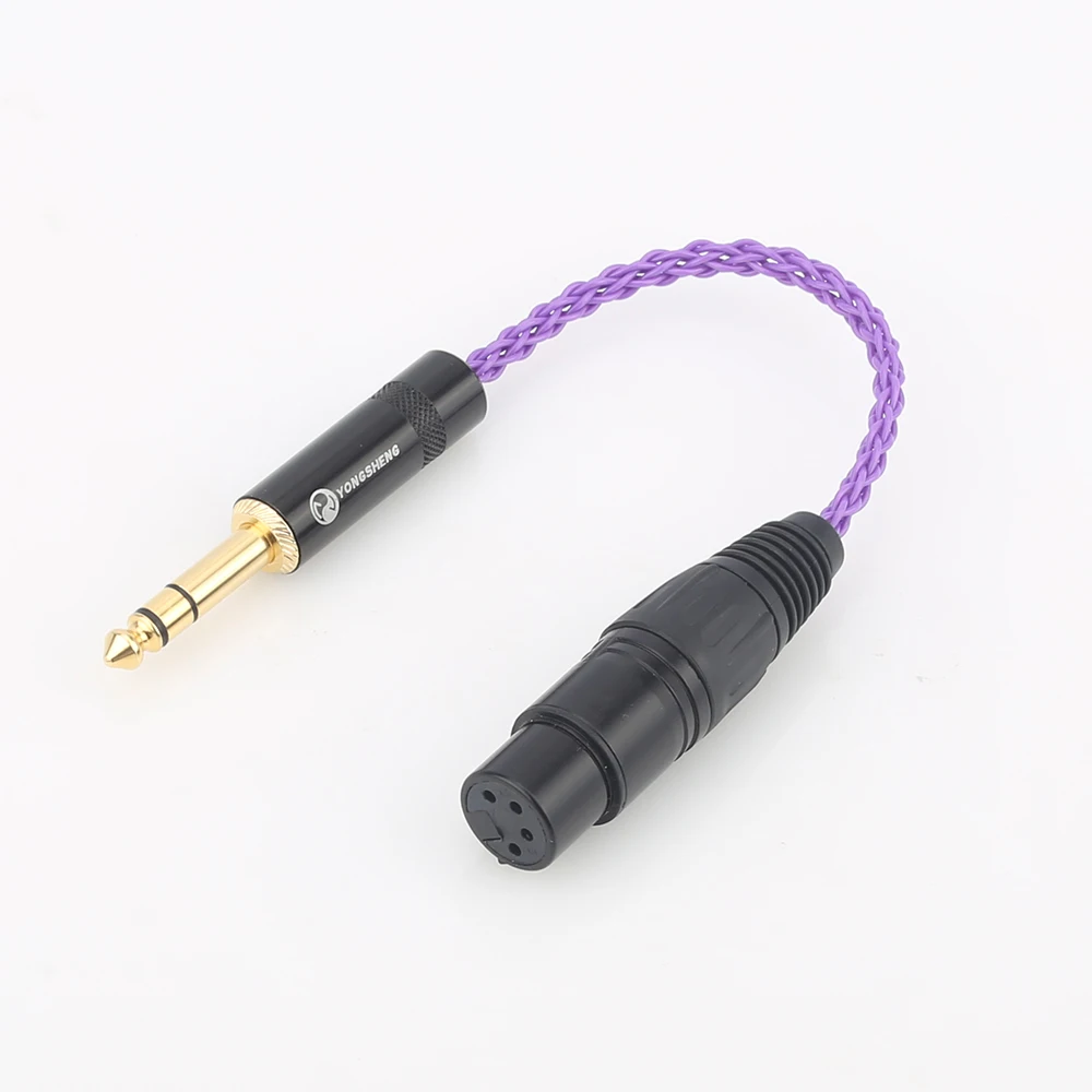 Audiocrast HIFI 6 35 мм 1/4 штекер к 4 контактному XLR гнездовой сбалансированный соединитель