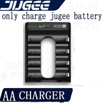 

3pcs Jugee 1.5V LITHIUM Li-polymer AA rechargeable battery smart Charger +10cs znter 9v 600mah